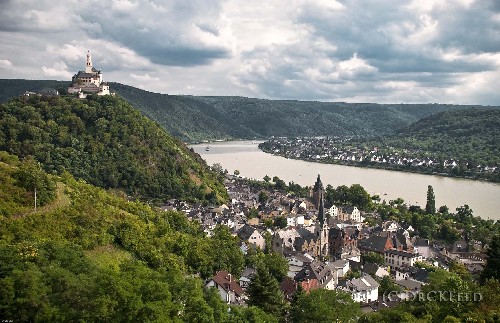 Braubach am Rhein - bersichtsaufnahme auf Homepage Pension Metz